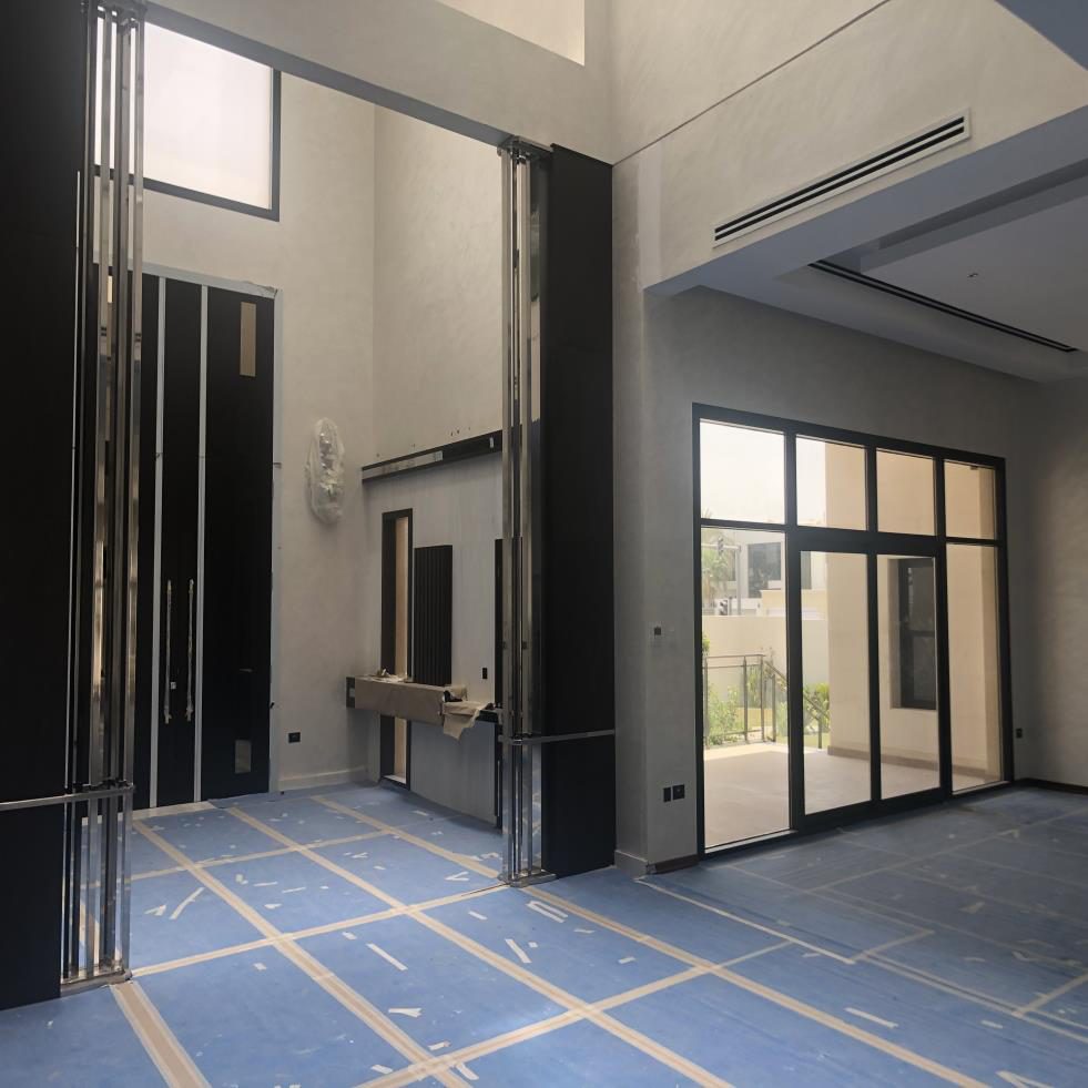 Renovation in progress, showing a stripped interior prepared for new works